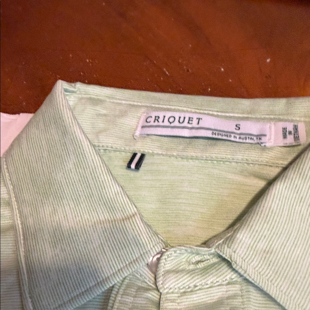 Criquet Light Green Men’s Polo Shirt - Picture 4 of 14